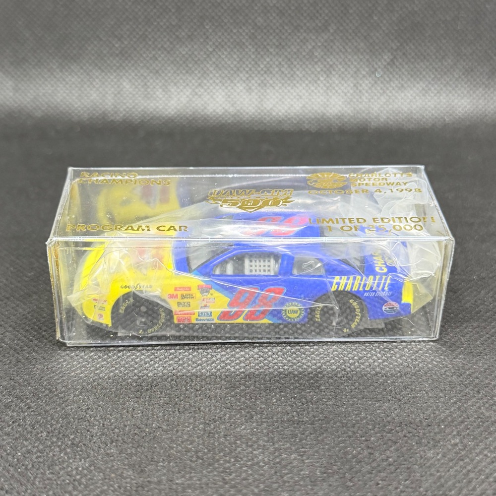 Racing Champions 1998 UAW-GM 500 Charlotte NASCAR #98 Monte Carlo 1/64 Limited